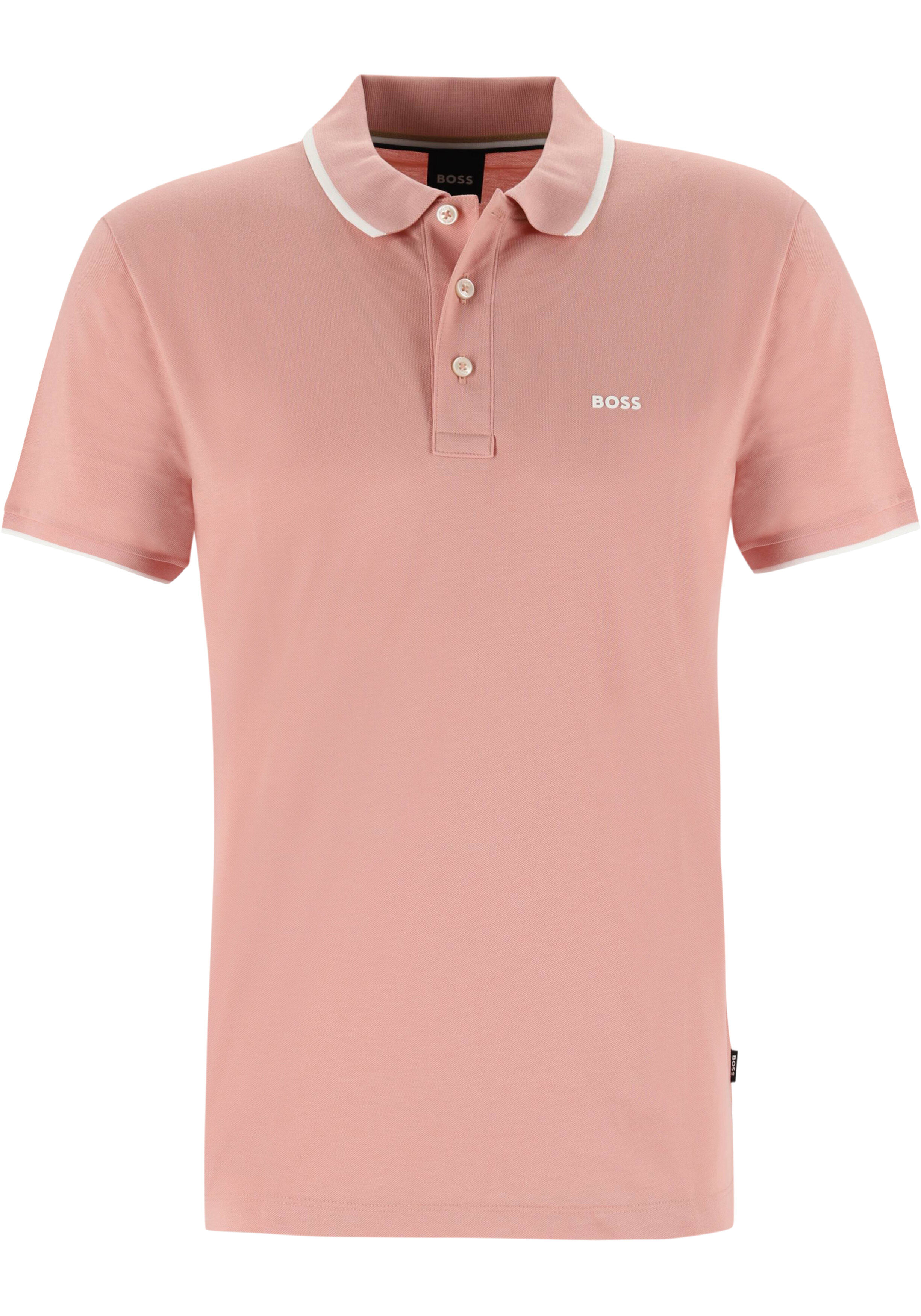 BOSS Parlay regular fit polo, pique, lichtroze